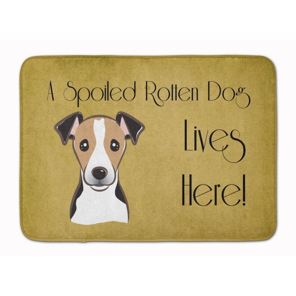 Carolines Treasures Jack Russell Terrier Spoiled Dog Machine Washable Memory Foam Mat BB1509RUG - main